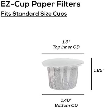 חבילת תרמילים מושלמת | חבילת ערכי מילוי קפה עם EZ-Scoop ו- 4-CACKES EZ-CUP מסנני נייר חד פעמיים